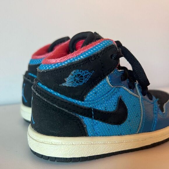 Nike Air Jordan 1 Phat Toddlers Shoes Basketball Blue Black Kids Size 6C Sneaker - Picture 3 of 9